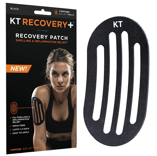 KT Tape Recovery Patch 4 ct / Black