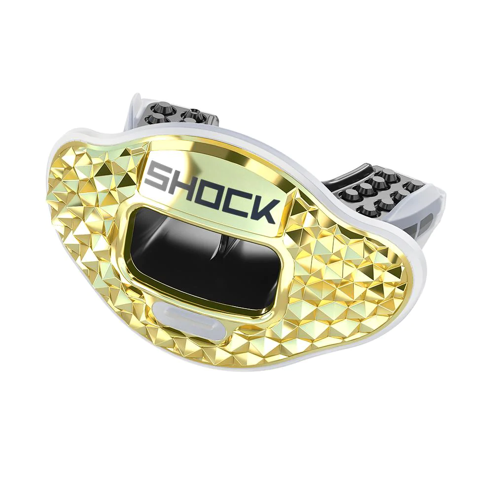 Капа Shock Doctor Max AirFlow Football - 3D Chrome Gold