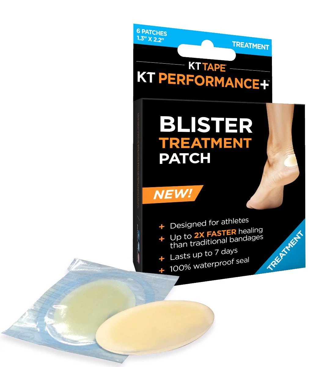 Пластырь для лечения волдырей KT Tape Blister Treatment Patch 6 ct / Beige Heel