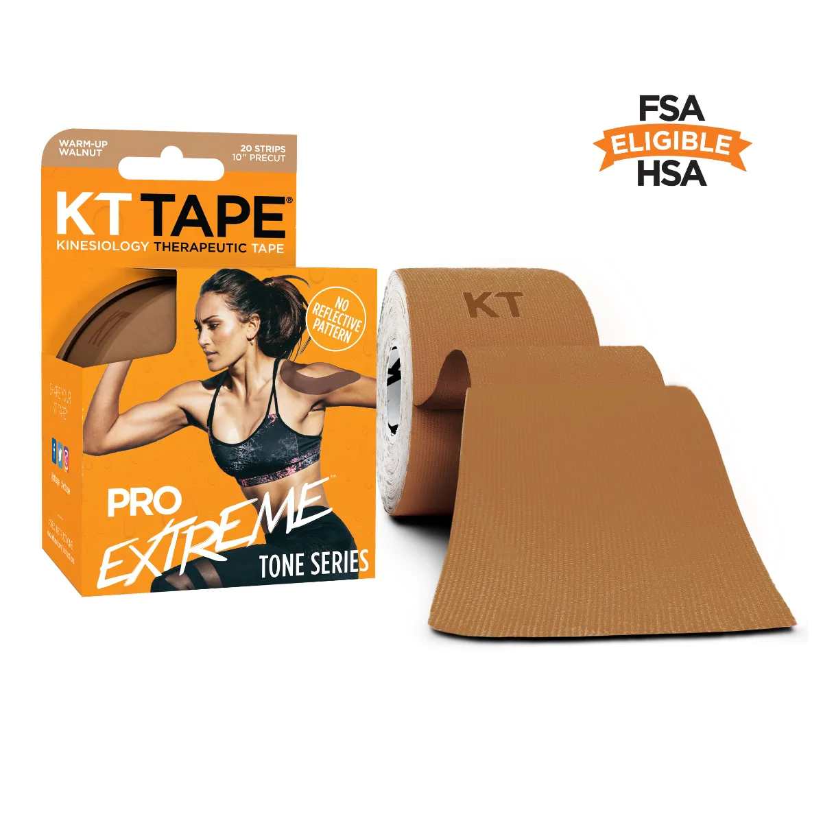 Кинезиотейп KT Tape PRO Extreme 20 Strip 10” Precut Tone Series